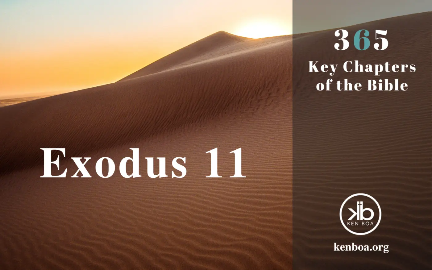 365 Key Chapters of the Bible: Exodus 11