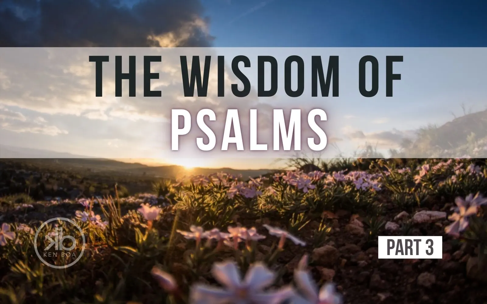 Psalms 119 and 127: Gaining Perspective